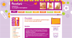 Desktop Screenshot of piccolipiu.it