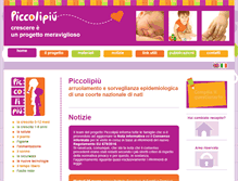 Tablet Screenshot of piccolipiu.it